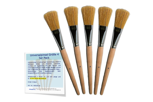 5 Pieces-Pack Universal Brush Size 4